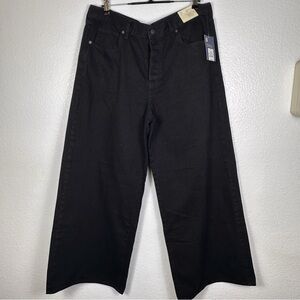 Universal Thread Women's Mid Rise Wide
Leg Black Denim Jeans 16